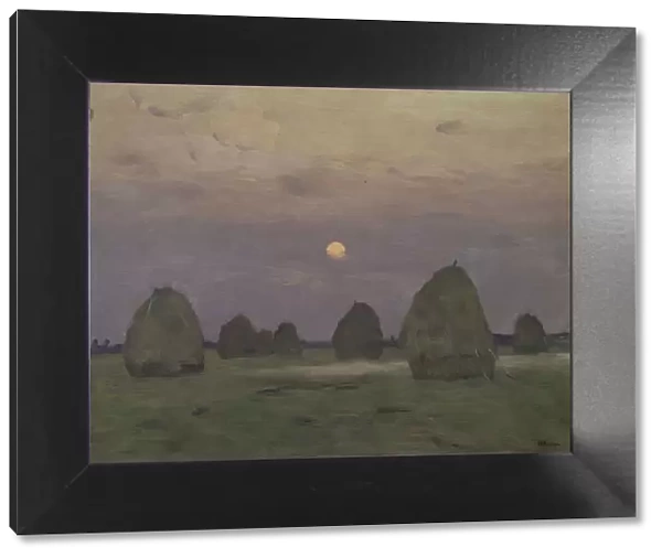 Twilight. The haystacks, 1899. Artist: Levitan, Isaak Ilyich (1860-1900)
