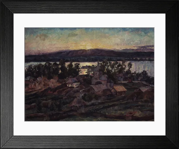 Framed Print : Sunset, 1928. Artist: Lentulov, Aristarkh Vasilyevich (1882-1943) Framed Print : Sunset, 1928. Artist: Lentulov, Aristarkh Vasilyevich (1882-1943)