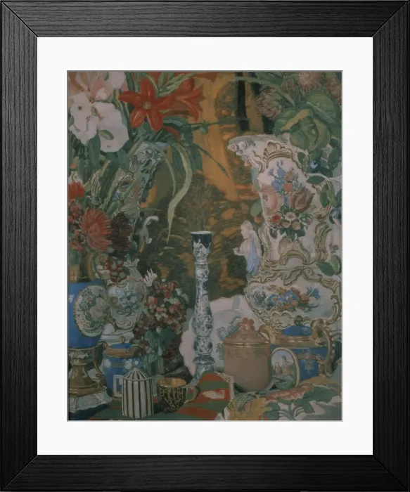Framed Print : Still life. Flowers and porcelain, 1912. Artist: Golovin, Alexander Yakovlevich (1863-1930) Framed Print : Still life. Flowers and porcelain, 1912. Artist: Golovin, Alexander Yakovlevich (1863-1930)