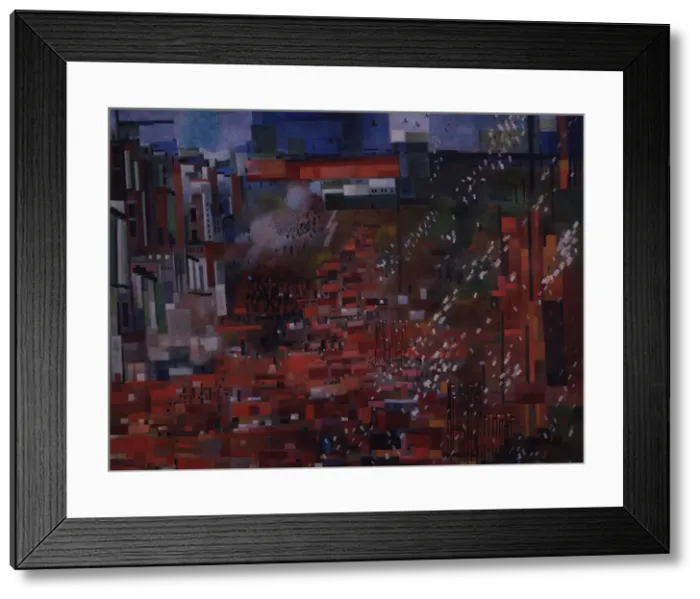 Framed Print : The May Day, 1929. Artist: Kuptsov, Vasili Vasilyevich (1899-1935) Framed Print : The May Day, 1929. Artist: Kuptsov, Vasili Vasilyevich (1899-1935)