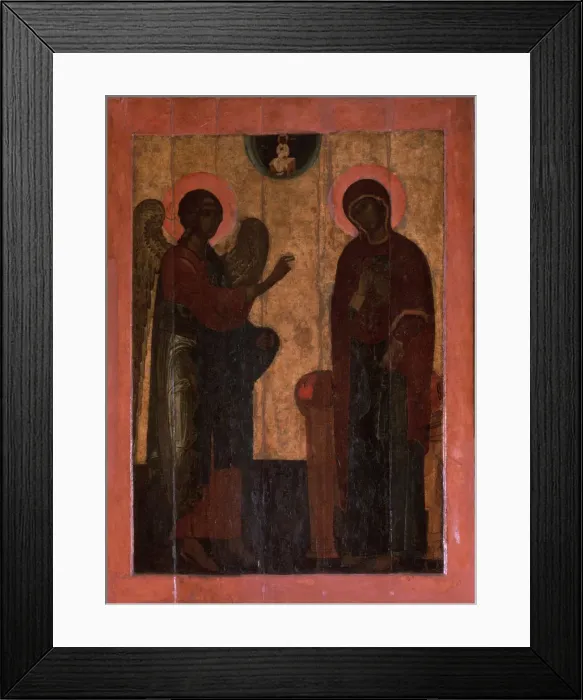 Framed Print : The Annunciation of Ustyug, Second half of the16th cen Artist: Russian icon Framed Print : The Annunciation of Ustyug, Second half of the16th cen Artist: Russian icon