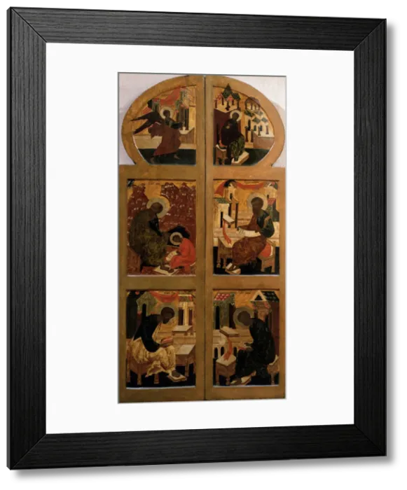 Framed Print : The Holy Gates (The Royal Doors), Late 16th cen Artist: Russian icon Framed Print : The Holy Gates (The Royal Doors), Late 16th cen Artist: Russian icon