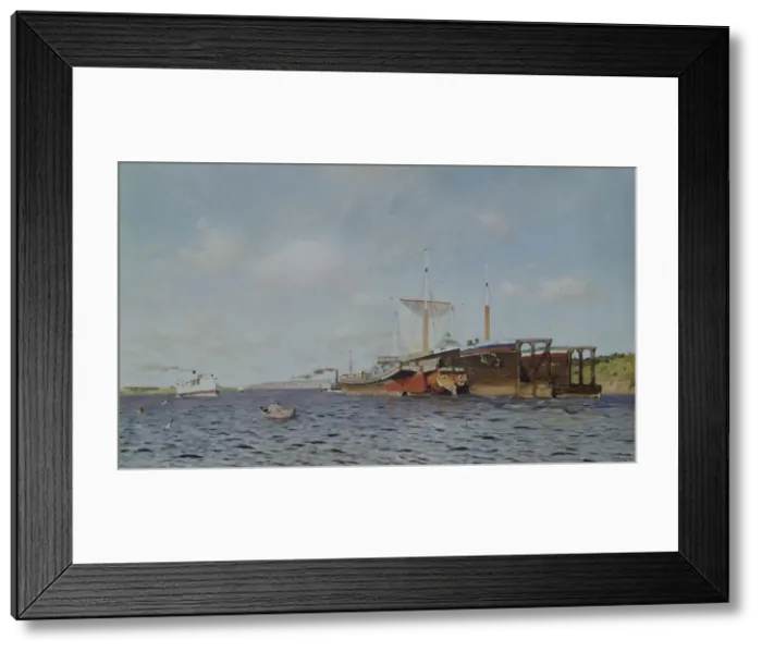 Framed Print : Fresh wind. Volga, 1895. Artist: Levitan, Isaak Ilyich (1860-1900) Framed Print : Fresh wind. Volga, 1895. Artist: Levitan, Isaak Ilyich (1860-1900)