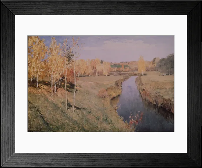 Framed Print : Golden autumn, 1895. Artist: Levitan, Isaak Ilyich (1860-1900) Framed Print : Golden autumn, 1895. Artist: Levitan, Isaak Ilyich (1860-1900)
