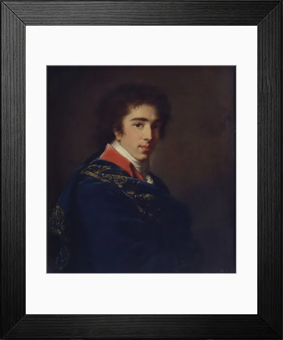 Framed Print : Portrait of Prince Ivan Baryatinsky, 1800. Artist: Vigee-Lebrun, Marie Louise Elisabeth (1755-1842) Framed Print : Portrait of Prince Ivan Baryatinsky, 1800. Artist: Vigee-Lebrun, Marie Louise Elisabeth (1755-1842)