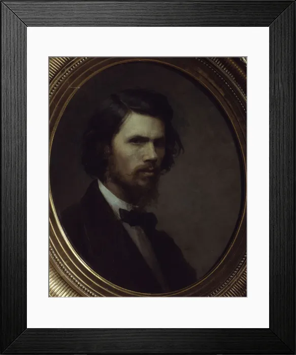 Framed Print : Self-portrait, 1867. Artist: Kramskoi, Ivan Nikolayevich (1837-1887) Framed Print : Self-portrait, 1867. Artist: Kramskoi, Ivan Nikolayevich (1837-1887)
