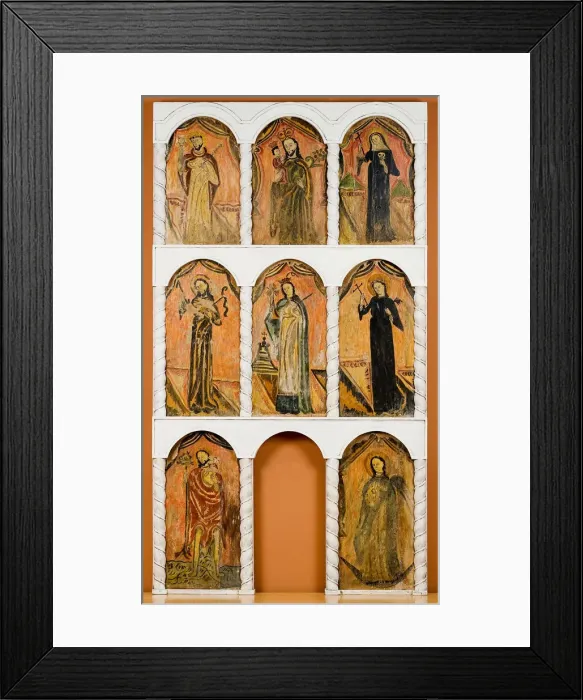 Framed Print : The Altarscreen panels, ca 1825. Artist: Molleno, Antonio (c. 1800-c. 1850)