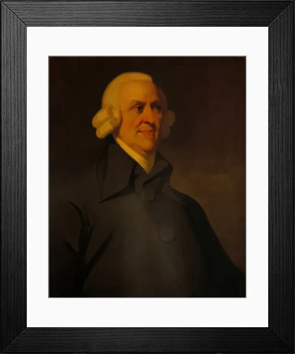 Framed Print : Portrait of Adam Smith (1723-1790), 1795. Artist: Anonymous Framed Print : Portrait of Adam Smith (1723-1790), 1795. Artist: Anonymous