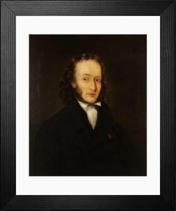 Framed Print : Portrait of Niccolo Paganini (1782-1840), 1836. Artist: Whittle, John (active 19th century) Framed Print : Portrait of Niccolo Paganini (1782-1840), 1836. Artist: Whittle, John (active 19th century)