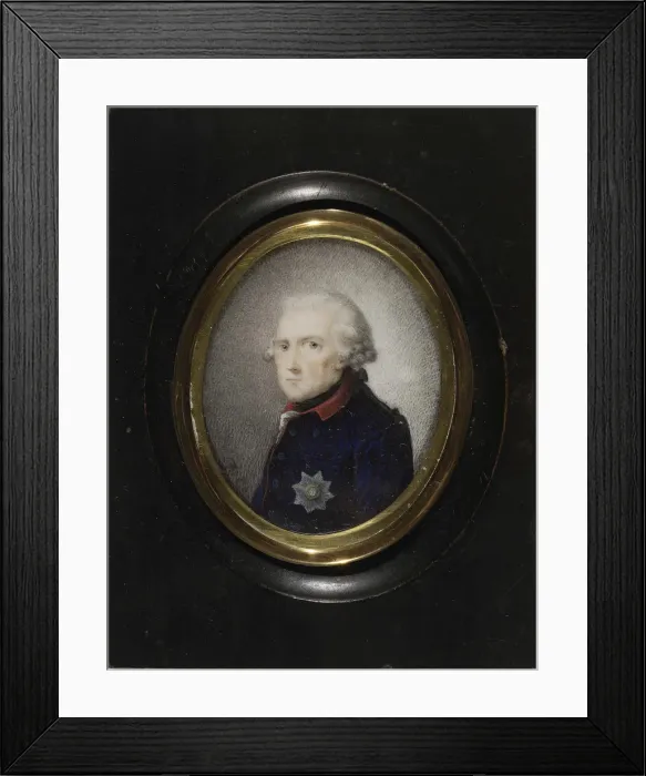 Framed Print : Frederick II of Prussia, c. 1785. Artist: Chodowiecki, Daniel Nikolaus (1726-1801) Framed Print : Frederick II of Prussia, c. 1785. Artist: Chodowiecki, Daniel Nikolaus (1726-1801)