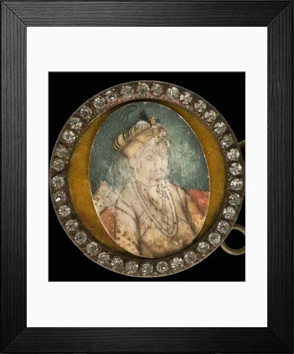 Framed Print : Portrait of Akbar the Great (1542-1605), Mughal Emperor. Artist: Anonymous Framed Print : Portrait of Akbar the Great (1542-1605), Mughal Emperor. Artist: Anonymous