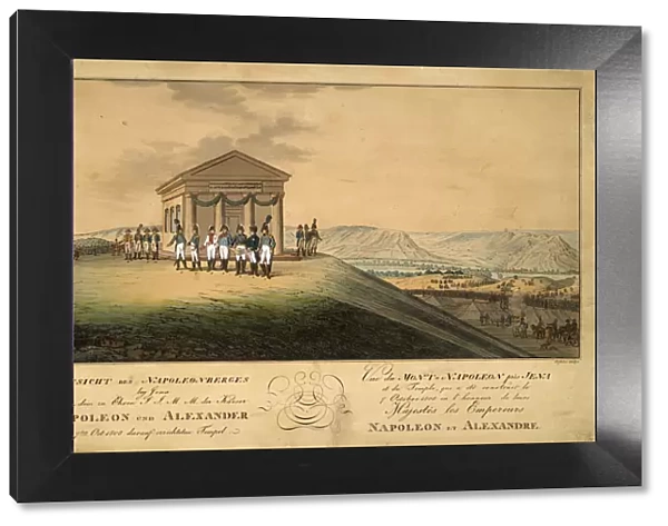 The visit of Napoleon and Alexander I to the battlefield of Jena, 1808. Artist: Geissler, Christian Gottfried Heinrich (1770-1844)