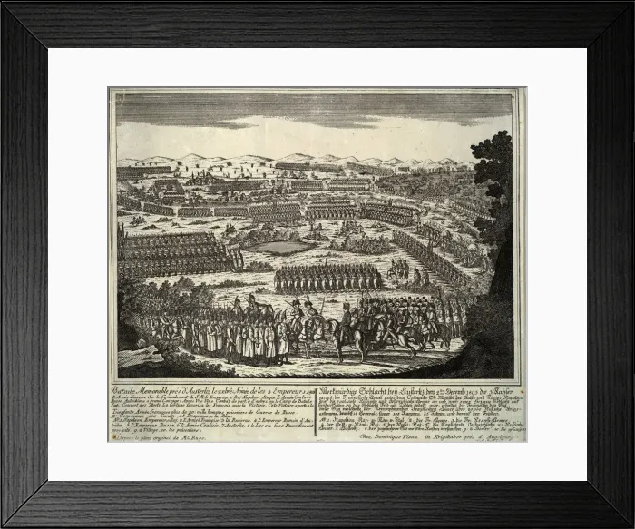 Framed Print : The Battle of Austerlitz on December 2, 1805, 1805. Artist: Anonymous