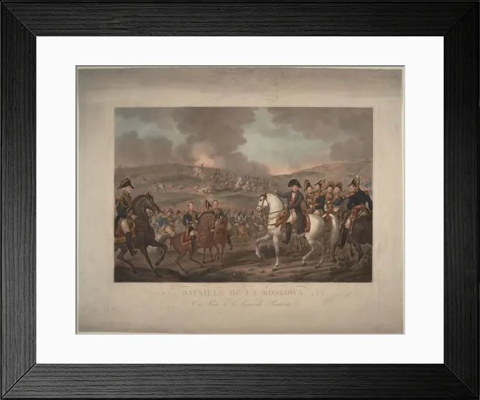 Framed Print : The Battle of Borodino on August 26, 1812, 1825. Artist: Vernet, Carle (1758-1836) Framed Print : The Battle of Borodino on August 26, 1812, 1825. Artist: Vernet, Carle (1758-1836)