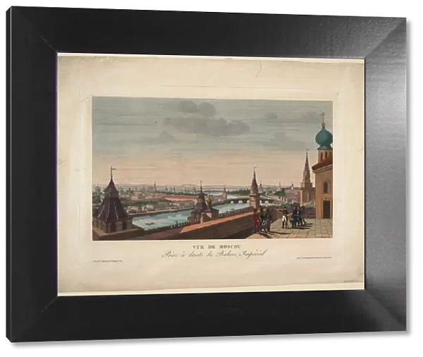 View of Moscow, taken from the balcony of the Imperial Palace, 1812. Artist: Courvoisier-Voisin, Henri (1757-1830)