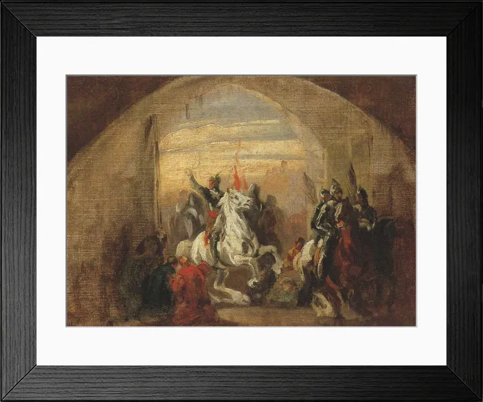 Framed Print : Boleslaw I Chrobry entering conquered Kiev, c. 1837. Artist: Michalowski, Piotr (1800-1855) Framed Print : Boleslaw I Chrobry entering conquered Kiev, c. 1837. Artist: Michalowski, Piotr (1800-1855)