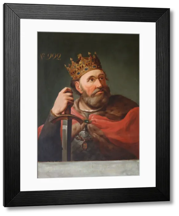 Framed Print : Boleslaw I Chrobry, 1828. Artist: Jacobi, Jan Bogumil (1743-1829) Framed Print : Boleslaw I Chrobry, 1828. Artist: Jacobi, Jan Bogumil (1743-1829)