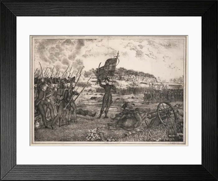 Framed Print : Polish-Russian war scene, 1831, 1831. Artist: Anonymous Framed Print : Polish-Russian war scene, 1831, 1831. Artist: Anonymous