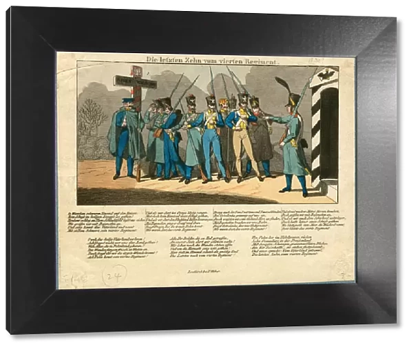 The Last Ten of the 4th Regiment, 1831. Artist: Anonymous