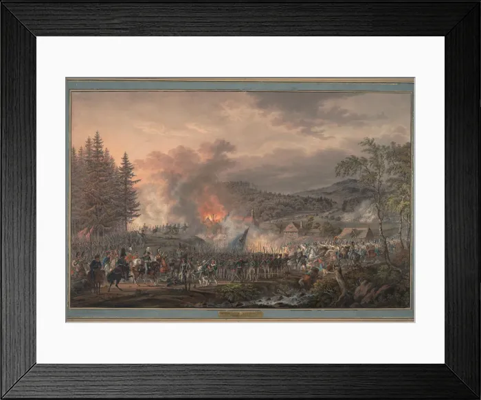 Framed Print : Russian Life-Guards Regiment under command of Count Ostermann-Tolstoy, 1813. Artist: Habermann, Franz Edler, von (1788-?) Framed Print : Russian Life-Guards Regiment under command of Count Ostermann-Tolstoy, 1813. Artist: Habermann, Franz Edler, von (1788-?)