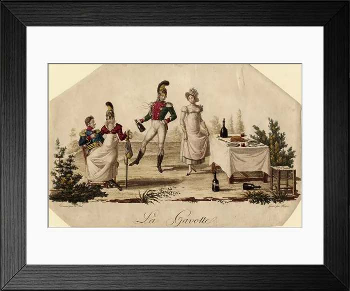Framed Print : Gavotte, c. 1815. Artist: Meynier Saint-Fal (1762-1840) Framed Print : Gavotte, c. 1815. Artist: Meynier Saint-Fal (1762-1840)