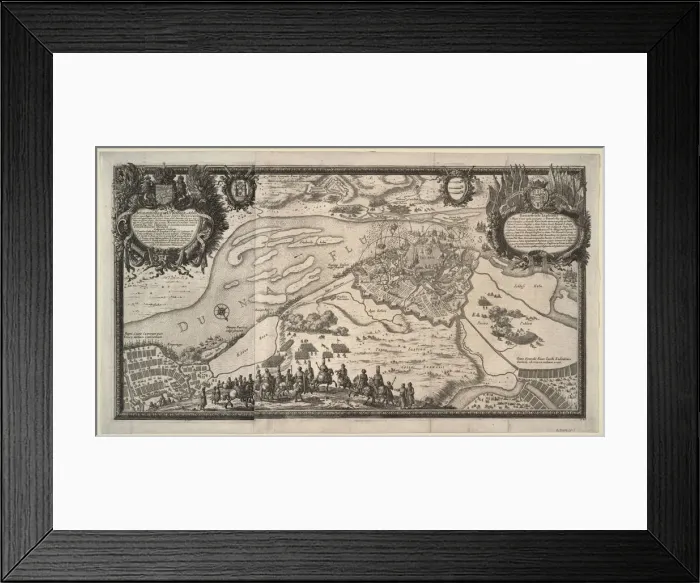 Framed Print : The Siege of Riga by the Russian Army under Tsar Alexei Mikhailovich in 1656, 1656. Artist: Perelle, Adam (1638-1695) Framed Print : The Siege of Riga by the Russian Army under Tsar Alexei Mikhailovich in 1656, 1656. Artist: Perelle, Adam (1638-1695)