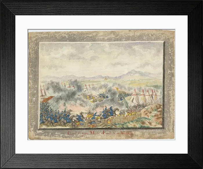Framed Print : The Battle of Rymnik on September 22, 1789, 1829. Artist: Anonymous Framed Print : The Battle of Rymnik on September 22, 1789, 1829. Artist: Anonymous