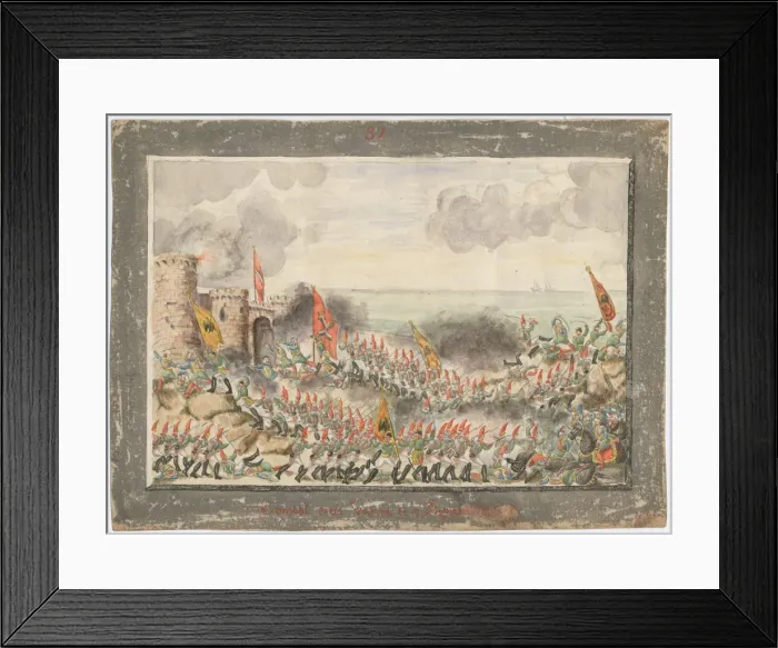 Framed Print : The Siege of Varna on September 1828, 1829. Artist: Anonymous Framed Print : The Siege of Varna on September 1828, 1829. Artist: Anonymous