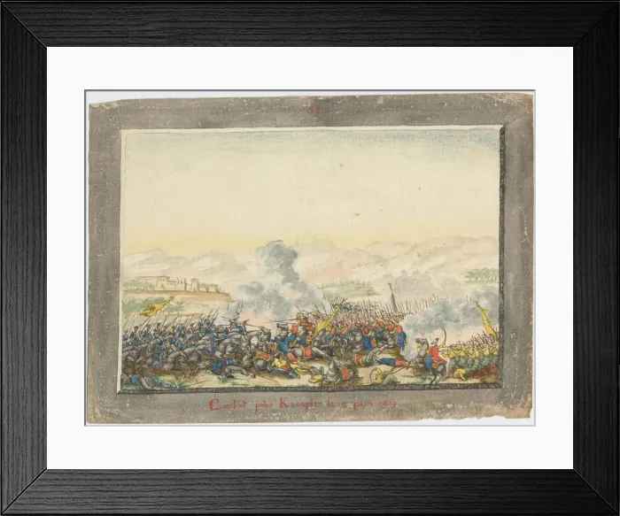 Framed Print : The Battle of Kulevicha on June 11, 1829, 1829. Artist: Anonymous Framed Print : The Battle of Kulevicha on June 11, 1829, 1829. Artist: Anonymous