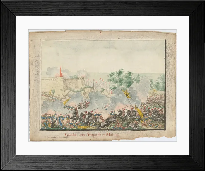 Framed Print : The Capture of the Anapa fortress on June 23, 1828, 1829. Artist: Anonymous Framed Print : The Capture of the Anapa fortress on June 23, 1828, 1829. Artist: Anonymous