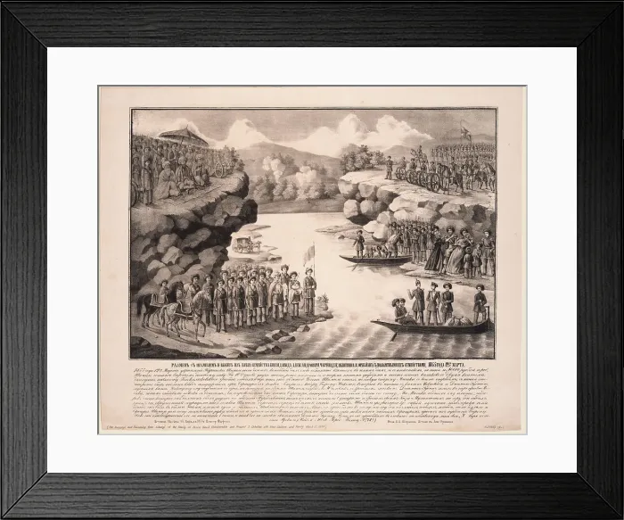 Framed Print : Exchange and ransoming from Schamyl of the family of Prince David Chavchavadze and Princess Orbelian Artist: Anonymous Framed Print : Exchange and ransoming from Schamyl of the family of Prince David Chavchavadze and Princess Orbelian Artist: Anonymous