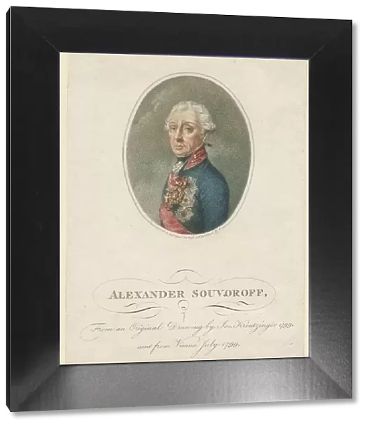 Portrait of Field Marshal Generalissimo Prince Alexander Suvorov (1729?1800), 1799. Artist: Kreuzinger, Josef (1757-1829)