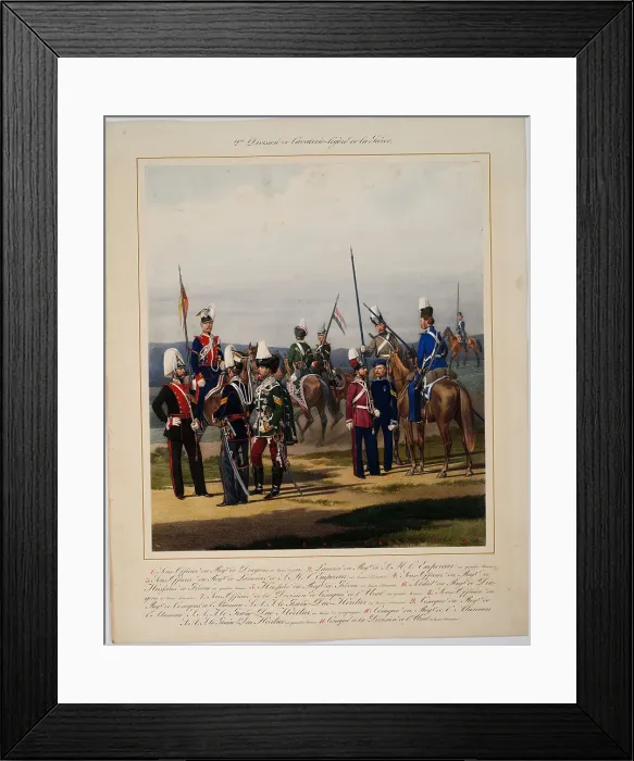Framed Print : The 2nd Guard Cavalry Division, 1867. Artist: Piratsky, Karl Karlovich (1813-1889) Framed Print : The 2nd Guard Cavalry Division, 1867. Artist: Piratsky, Karl Karlovich (1813-1889)