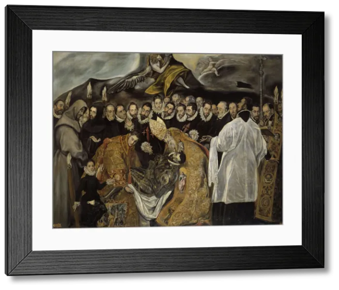 Framed Print : The Burial of the Count of Orgaz (lower part), ca 1625. Artist: El Greco, (Copy) Framed Print : The Burial of the Count of Orgaz (lower part), ca 1625. Artist: El Greco, (Copy)