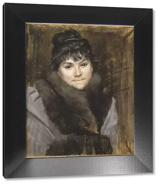 Portrait of Mme X, c. 1883-1884. Artist: Bashkirtseva, Maria Konstantinovna (1860-1884)