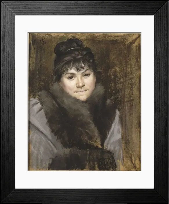 Framed Print : Portrait of Mme X, c. 1883-1884. Artist: Bashkirtseva, Maria Konstantinovna (1860-1884) Framed Print : Portrait of Mme X, c. 1883-1884. Artist: Bashkirtseva, Maria Konstantinovna (1860-1884)