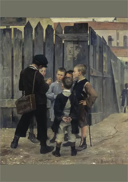 A meeting, 1884. Artist: Bashkirtseva, Maria Konstantinovna (1860-1884)