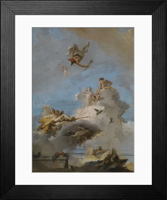 Framed Print : The Triumph of Venus (The Olympus), Between 1762 and 1765. Artist: Tiepolo, Giandomenico (1727-1804) Framed Print : The Triumph of Venus (The Olympus), Between 1762 and 1765. Artist: Tiepolo, Giandomenico (1727-1804)