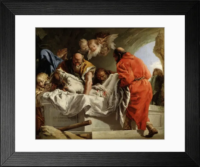 Framed Print : The Entombment of Christ, 1772. Artist: Tiepolo, Giandomenico (1727-1804) Framed Print : The Entombment of Christ, 1772. Artist: Tiepolo, Giandomenico (1727-1804)