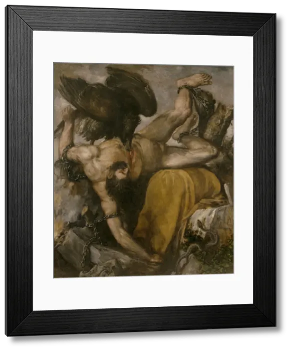 Framed Print : Tityos, 1548-1549. Artist: Titian (1488-1576) Framed Print : Tityos, 1548-1549. Artist: Titian (1488-1576)