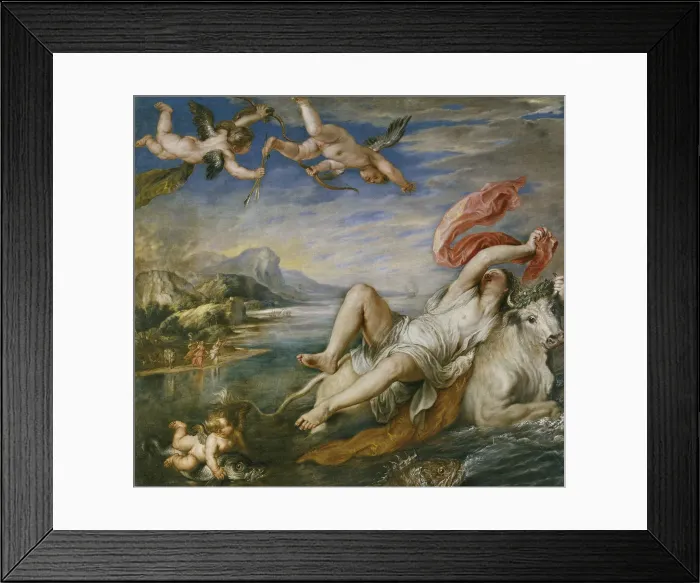 Framed Print : The Rape of Europa (After Titian), 1629. Artist: Rubens, Pieter Paul (1577-1640) Framed Print : The Rape of Europa (After Titian), 1629. Artist: Rubens, Pieter Paul (1577-1640)