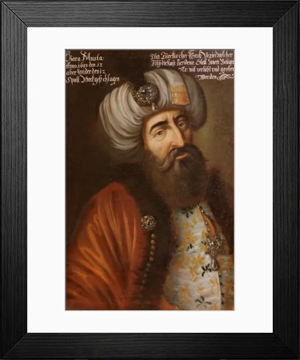 Framed Print : Kara Mustafa Pasha, Ottoman Grand Vizier, ca 1683. Artist: Anonymous Framed Print : Kara Mustafa Pasha, Ottoman Grand Vizier, ca 1683. Artist: Anonymous