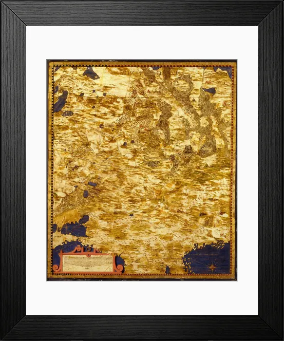 Framed Print : Russia Moscovia, c. 1565. Artist: Danti, Egnazio (1536-1586) Framed Print : Russia Moscovia, c. 1565. Artist: Danti, Egnazio (1536-1586)