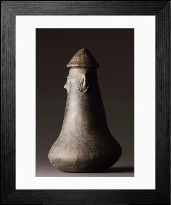 Framed Print : Pottery Cinerary Urn, 1300-700 BC. Artist: Prehistoric art Framed Print : Pottery Cinerary Urn, 1300-700 BC. Artist: Prehistoric art