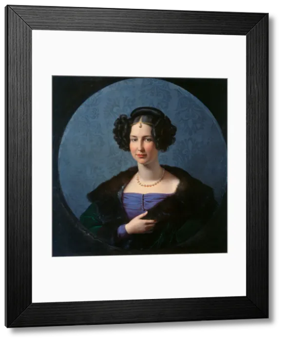Framed Print : Princess Luise of Anhalt-Bernburg (1799-1882), c. 1840. Artist: Schadow, Friedrich Wilhelm, von (1788-1862) Framed Print : Princess Luise of Anhalt-Bernburg (1799-1882), c. 1840. Artist: Schadow, Friedrich Wilhelm, von (1788-1862)