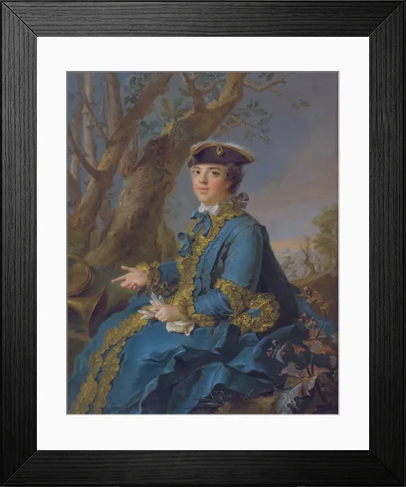 Framed Print : Louise Elisabeth of France (1727-1759), Duchess of Parma, 1760. Artist: Nattier, Jean-Marc (1685-1766) Framed Print : Louise Elisabeth of France (1727-1759), Duchess of Parma, 1760. Artist: Nattier, Jean-Marc (1685-1766)