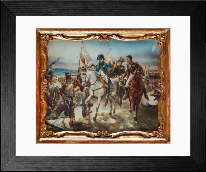 Framed Print : Napoleon at the Battle of Friedland. Artist: Vernet, Claude Joseph (1714-1789) Framed Print : Napoleon at the Battle of Friedland. Artist: Vernet, Claude Joseph (1714-1789)