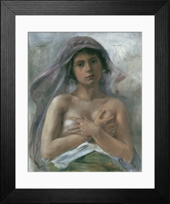 Framed Print : Innocentia (Innocence), 1890. Artist: Corinth, Lovis (1858-1925) Framed Print : Innocentia (Innocence), 1890. Artist: Corinth, Lovis (1858-1925)