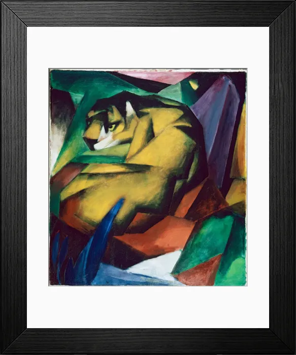 Framed Print : The tiger, 1912. Artist: Marc, Franz (1880-1916) Framed Print : The tiger, 1912. Artist: Marc, Franz (1880-1916)