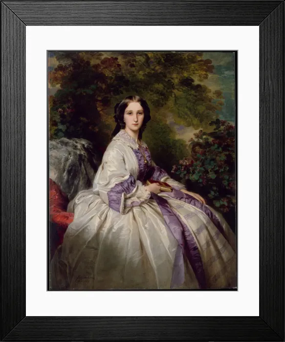 Framed Print : Portrait of Countess Maria Ivanovna Lamsdorf, nee Beck, 1859. Artist: Winterhalter, Franz Xavier (1805-1873) Framed Print : Portrait of Countess Maria Ivanovna Lamsdorf, nee Beck, 1859. Artist: Winterhalter, Franz Xavier (1805-1873)